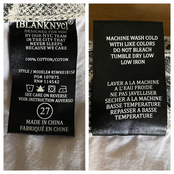 BLANK NYC The Jane Cotton Mini Skirt in Snake Along 85WK0181 Women’s Waist 27 - Picture 4 of 8